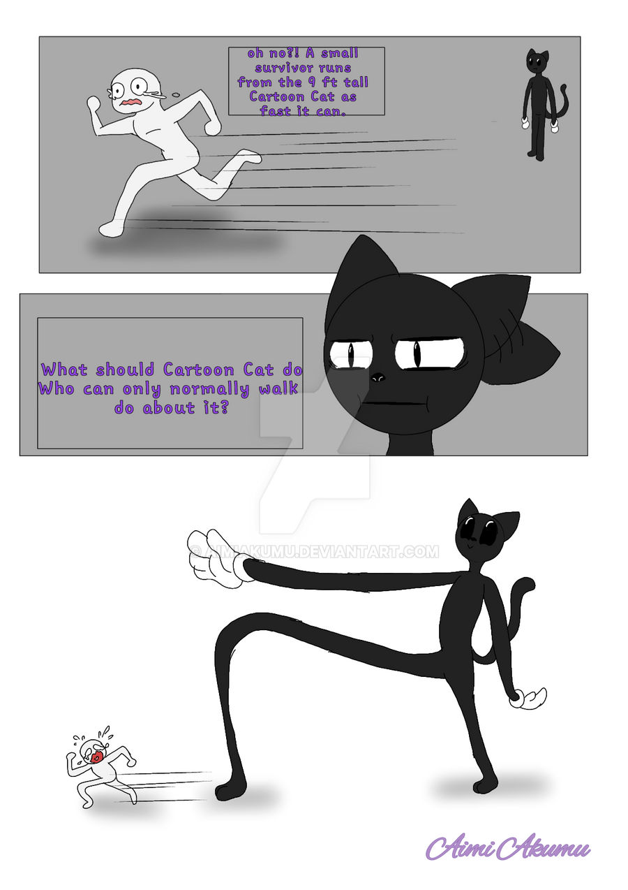 Comic Chasing The chase - Cartoon Cat mini Comic by AimiAkumu on DeviantArt