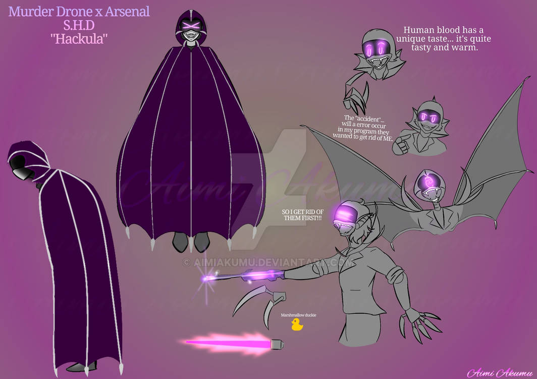 Murder Drones redesign Hackula by AimiAkumu on DeviantArt