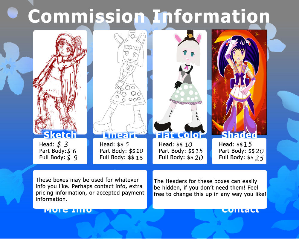 Cosplay Commission.pdf Comission sheet by GothicLolitaAngel on DeviantArt