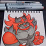 Incineroar color sketch