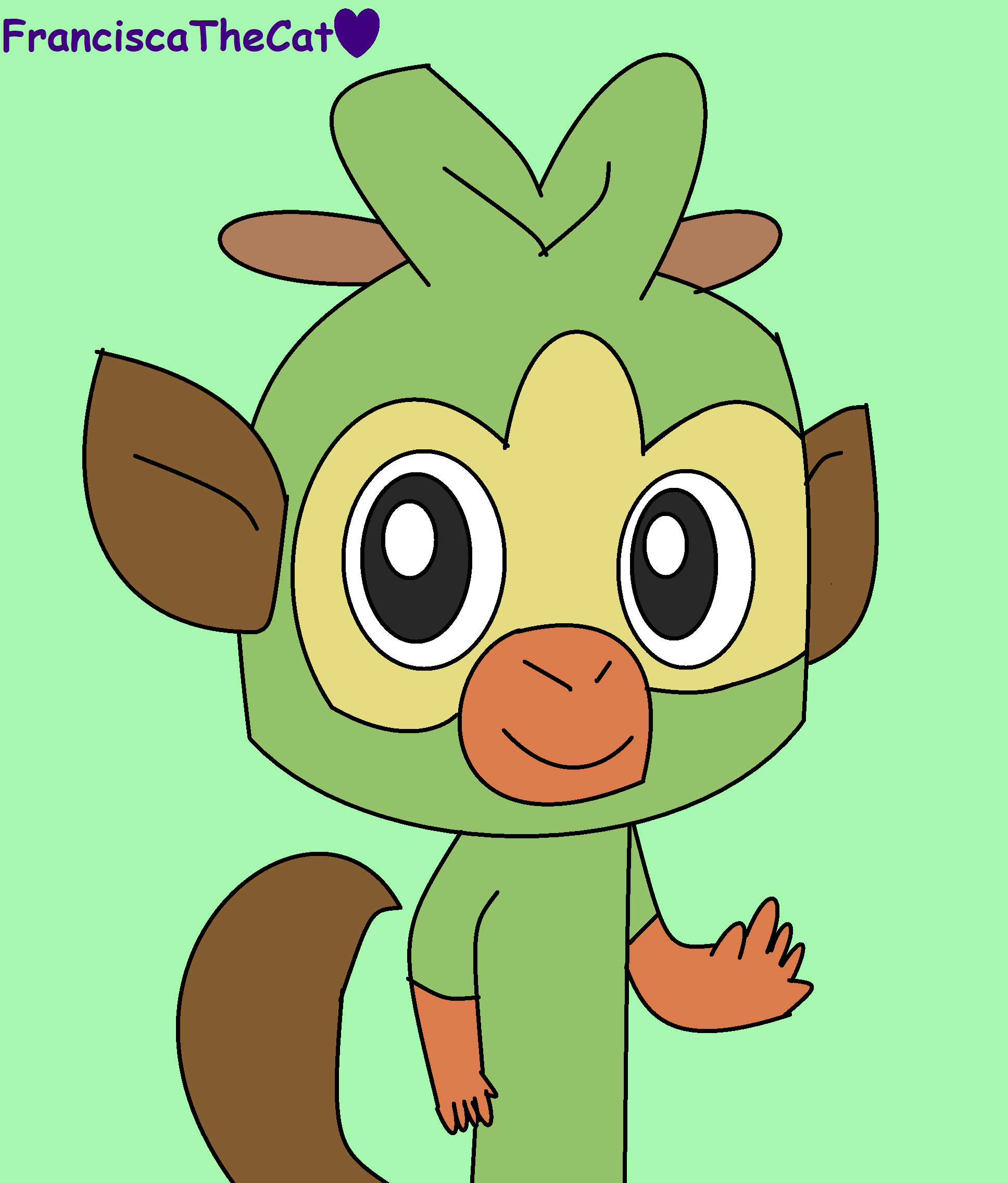 Grokey Face Grookey by FranciscaTheCat on DeviantArt