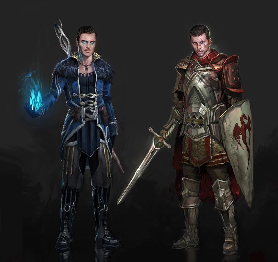 Dragon Effect Shep/Kaidan by AndrewRyanArt
