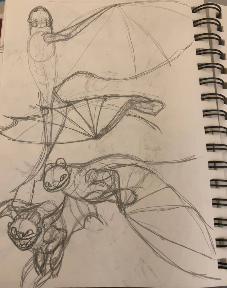 Light Fury sketches 2 by 4ler on DeviantArt