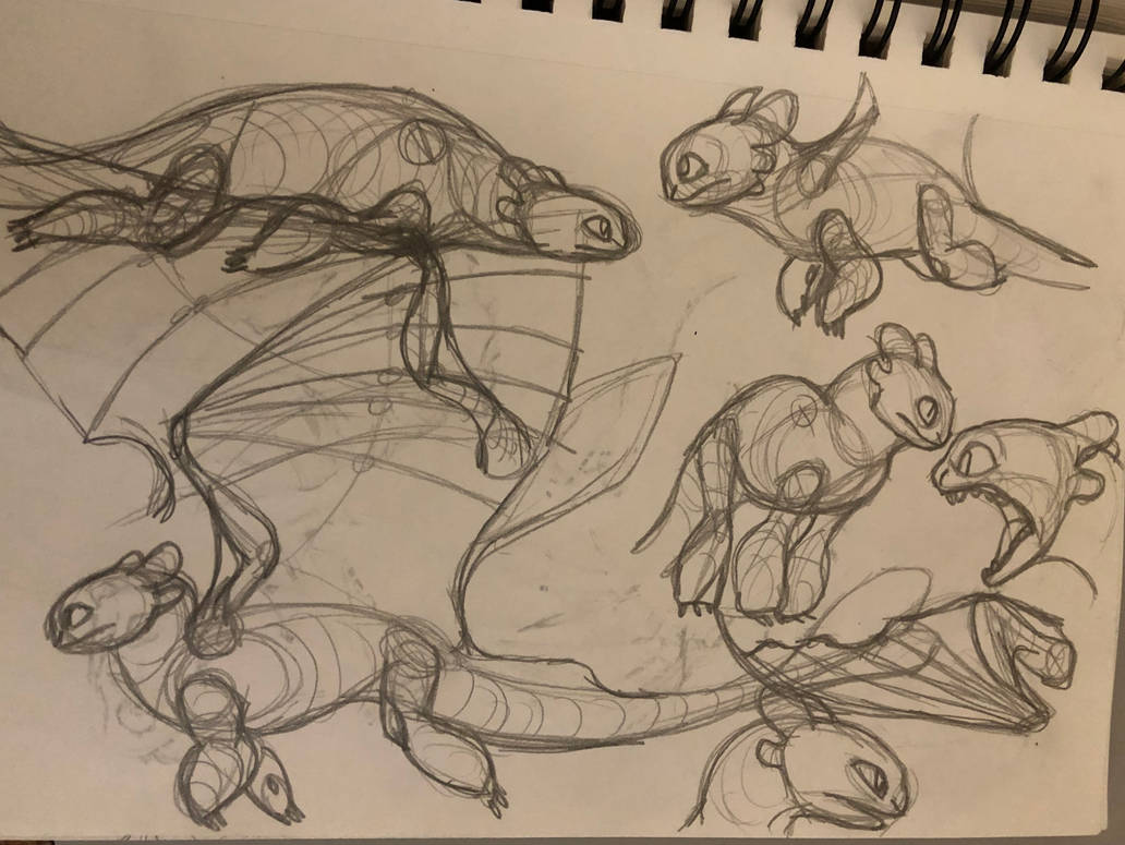 Light Fury sketches by 4ler on DeviantArt