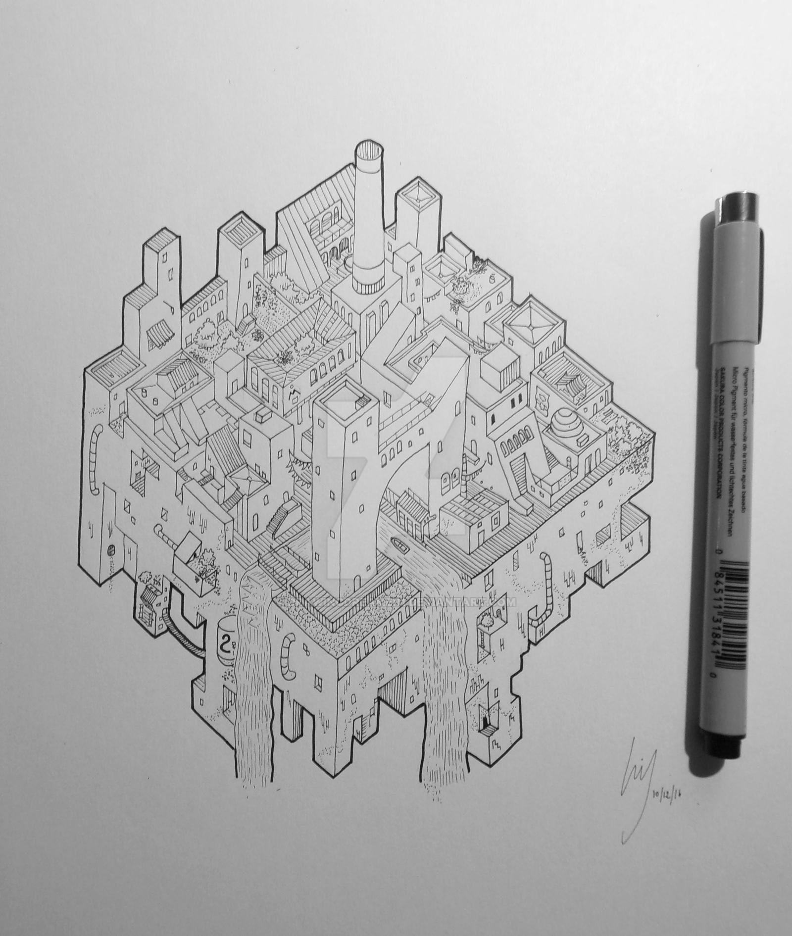 Floating City 02 by DrawingDreamer1 on DeviantArt