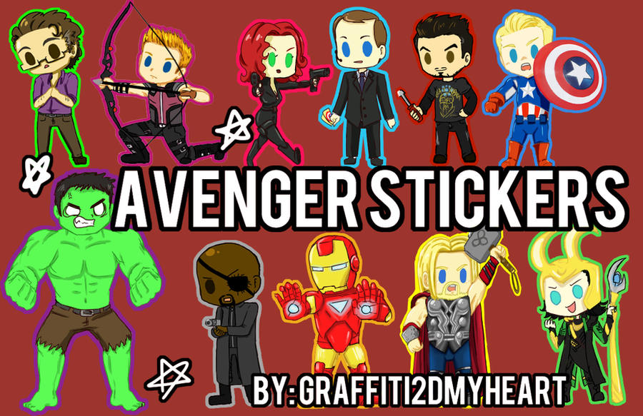 Avengers Sticker Set