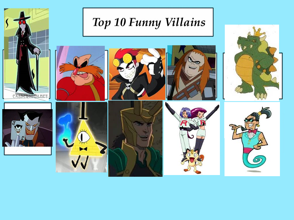 My 10 Funny Villains by WudaiBlackHole95 on DeviantArt