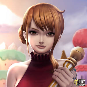 One Piece: Nami Portrait by iurypadilha One Piece: Nami Portrait by iurypadilha