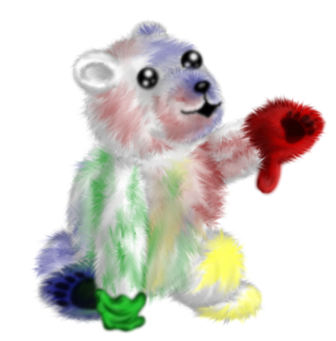 Painted Polar Bear