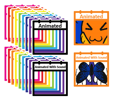 Flipnote Notebook Animation Preview Boxes 03 Flipnote Notebook Set by cloudyrei on DeviantArt