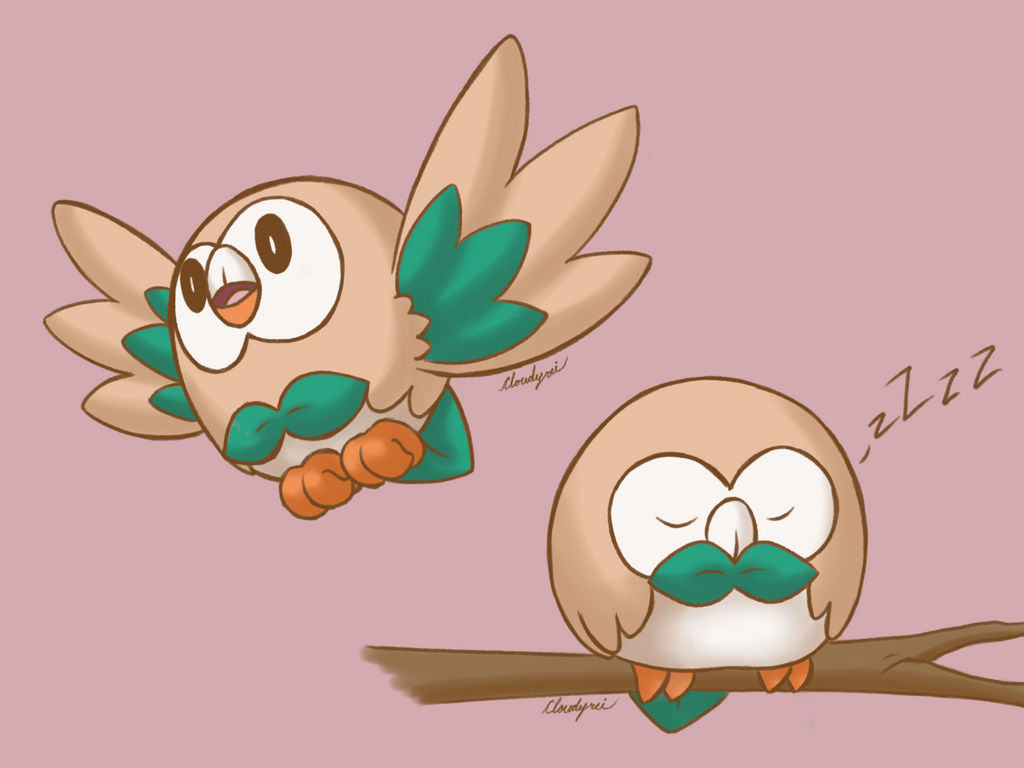 Rowlet! by cloudyrei on DeviantArt