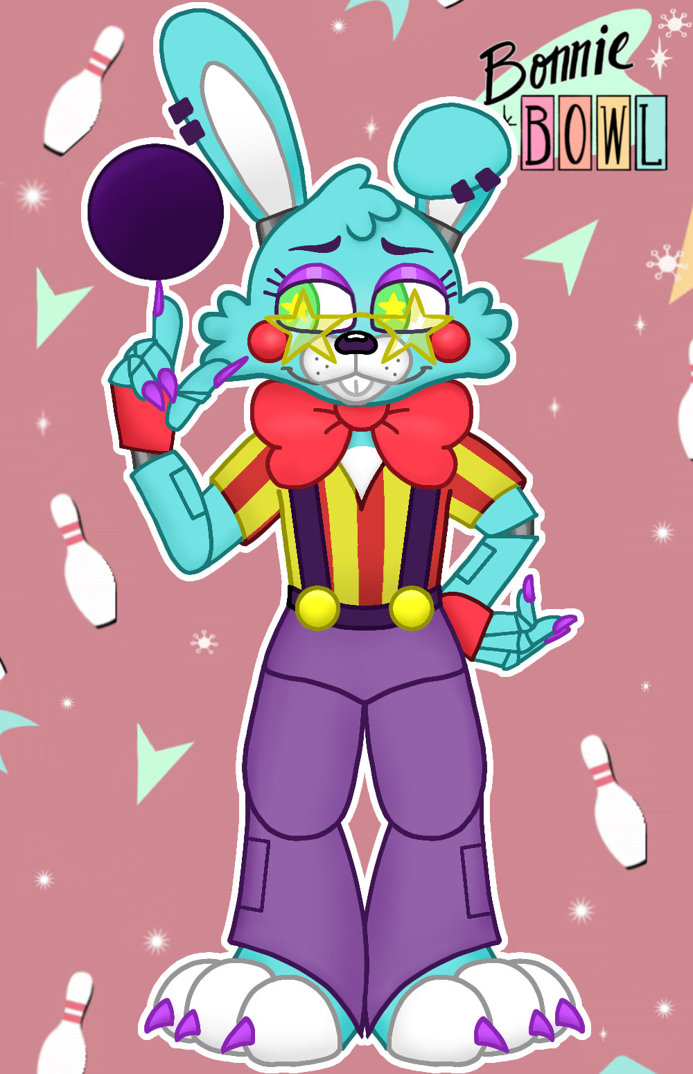 Glamrock bonnie  Anime fnaf, Fnaf drawings, Fnaf