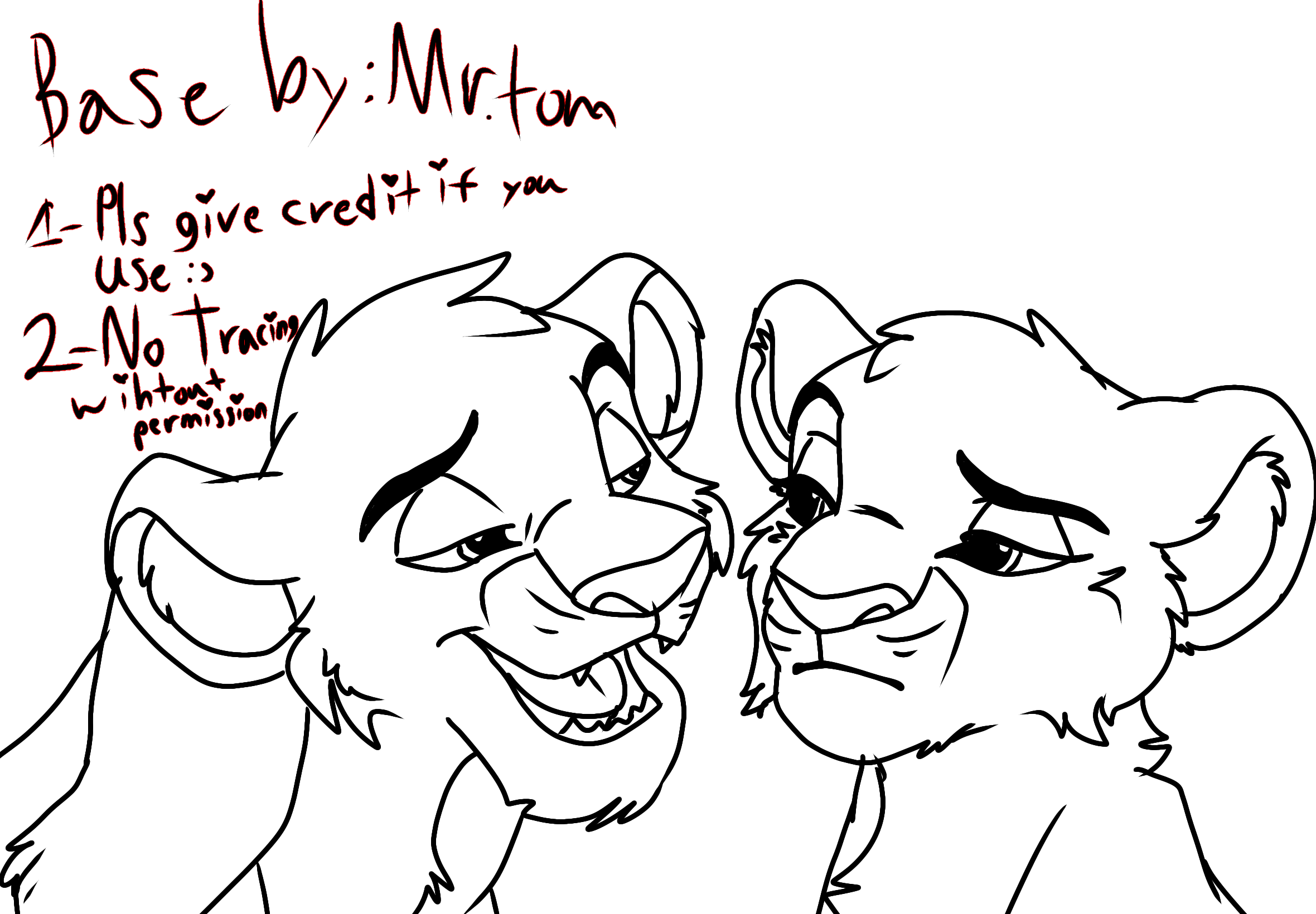 Deviantar Base Lion king base#2 by MrTomTheCat on DeviantArt