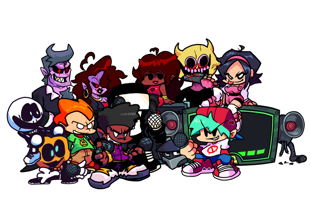 FNF Refreshed: Main Cast by JacobtheDeviant123 on DeviantArt