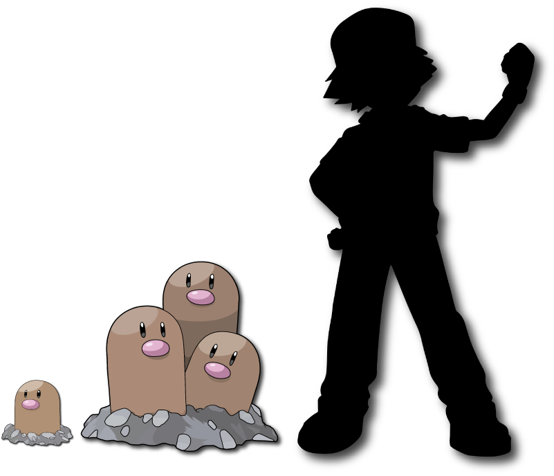 Diglett - Dugtrio by rayo123000 on DeviantArt