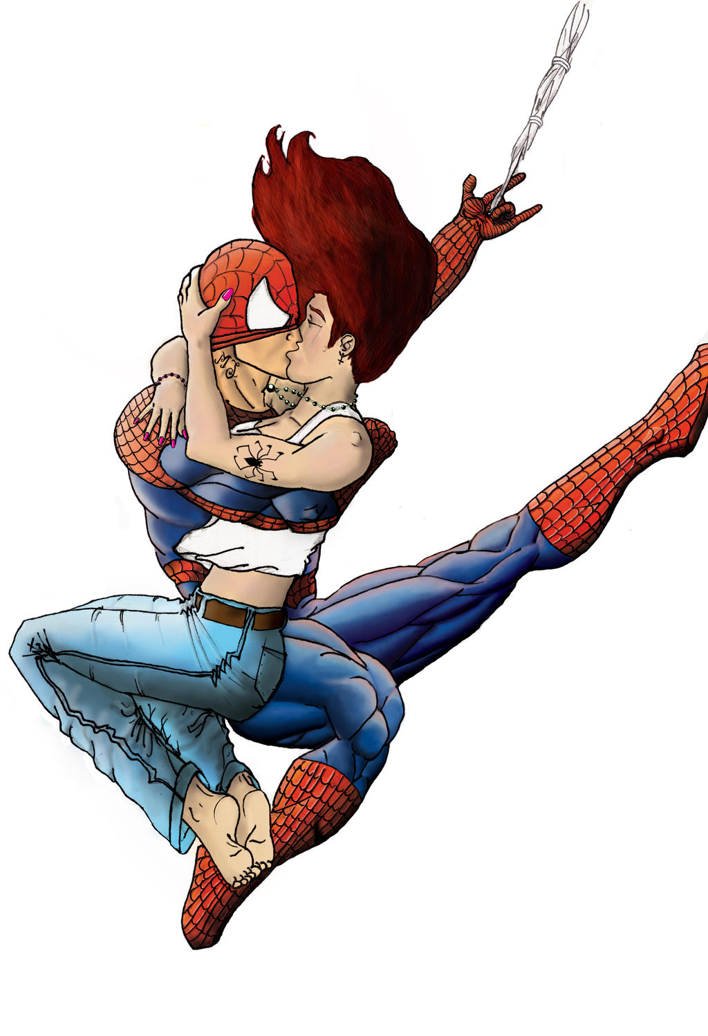 Spider Man Kissing Mary Jane by ViniciusKings on DeviantArt Spider Man Kissing Mary Jane by ViniciusKings on DeviantArt