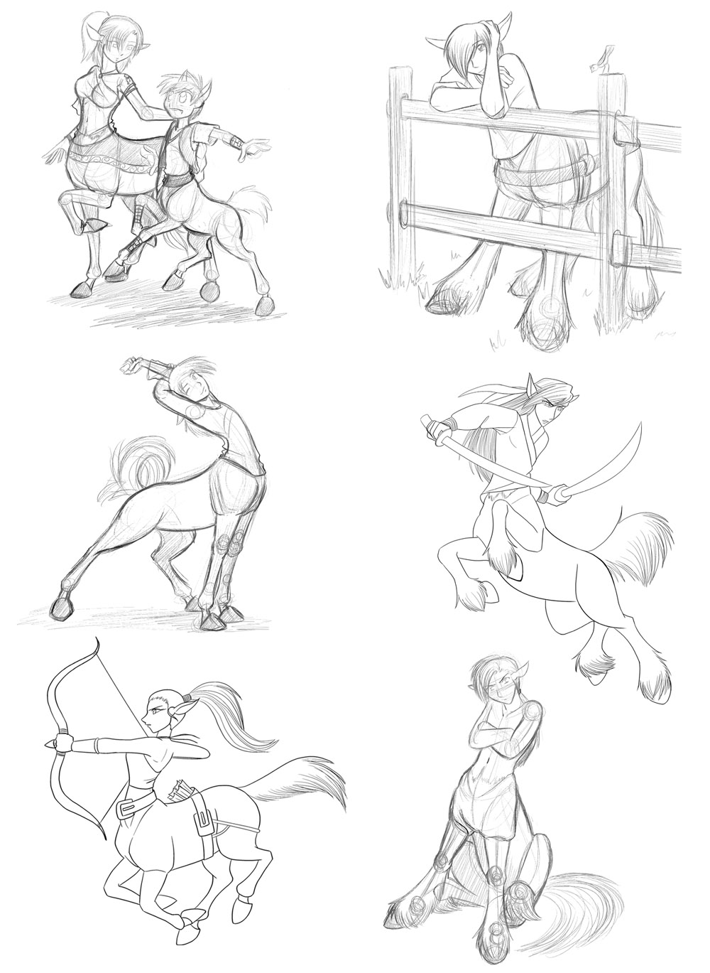 Centaur Sketches 2