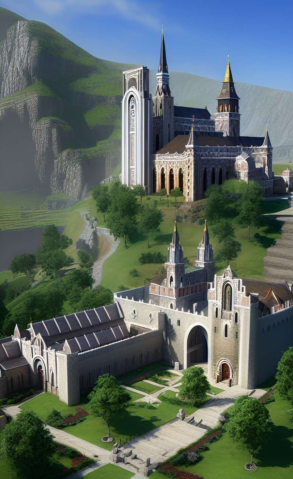 Science Fiction Monastery Fantasy monastery and a castle by ta66zhh on DeviantArt