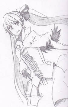 Mein from Akame ga Kiru pencil