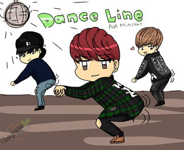 Dance Line Girl Dances