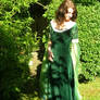 green elven dress