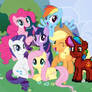 My Oc with the mane 6