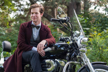 11th Doctor on motorbike 1