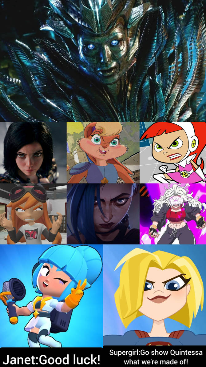 Female heroes vs Quintessa by JosiahReed12345 on DeviantArt