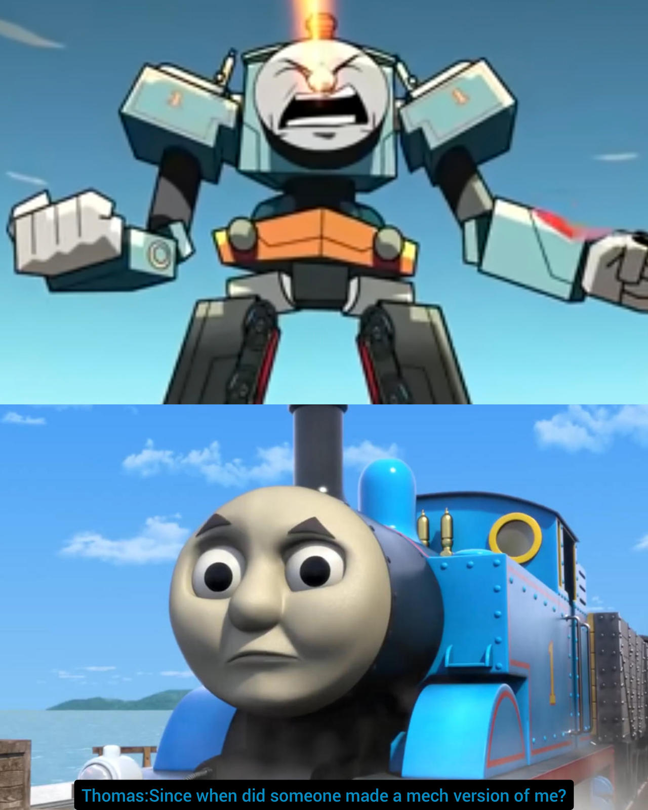 Mech Thomas Engineer Thomas and Percy react to Mashed mech counterpart by JosiahReed12345 on ...