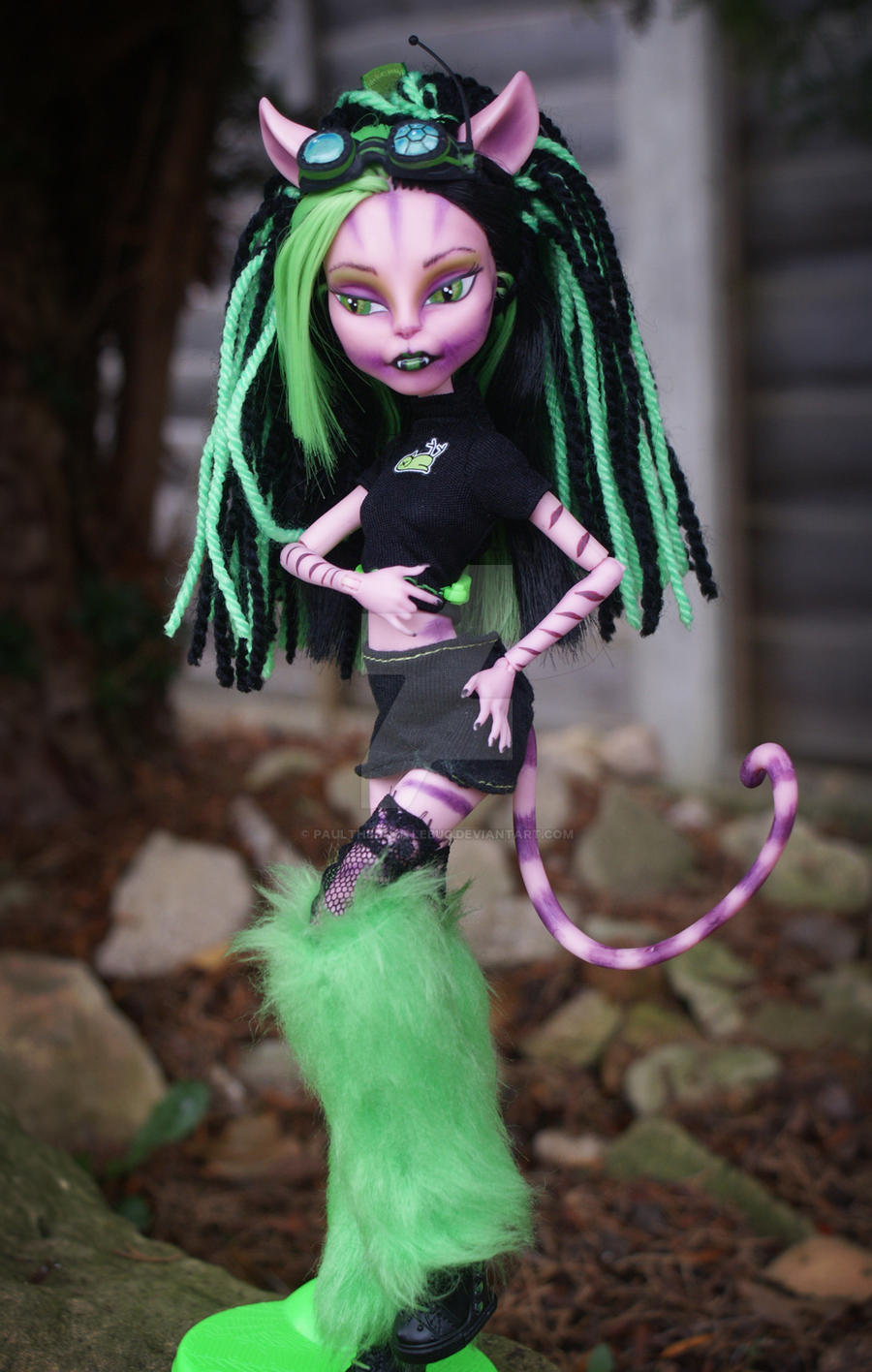 Monster High Oc Cat Scratch Mewtrix Full By Paulthedoodlebug On
