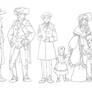 Western characters lineup