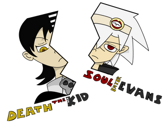 Soul Eater - Death The Kid and Soul Eater Evans