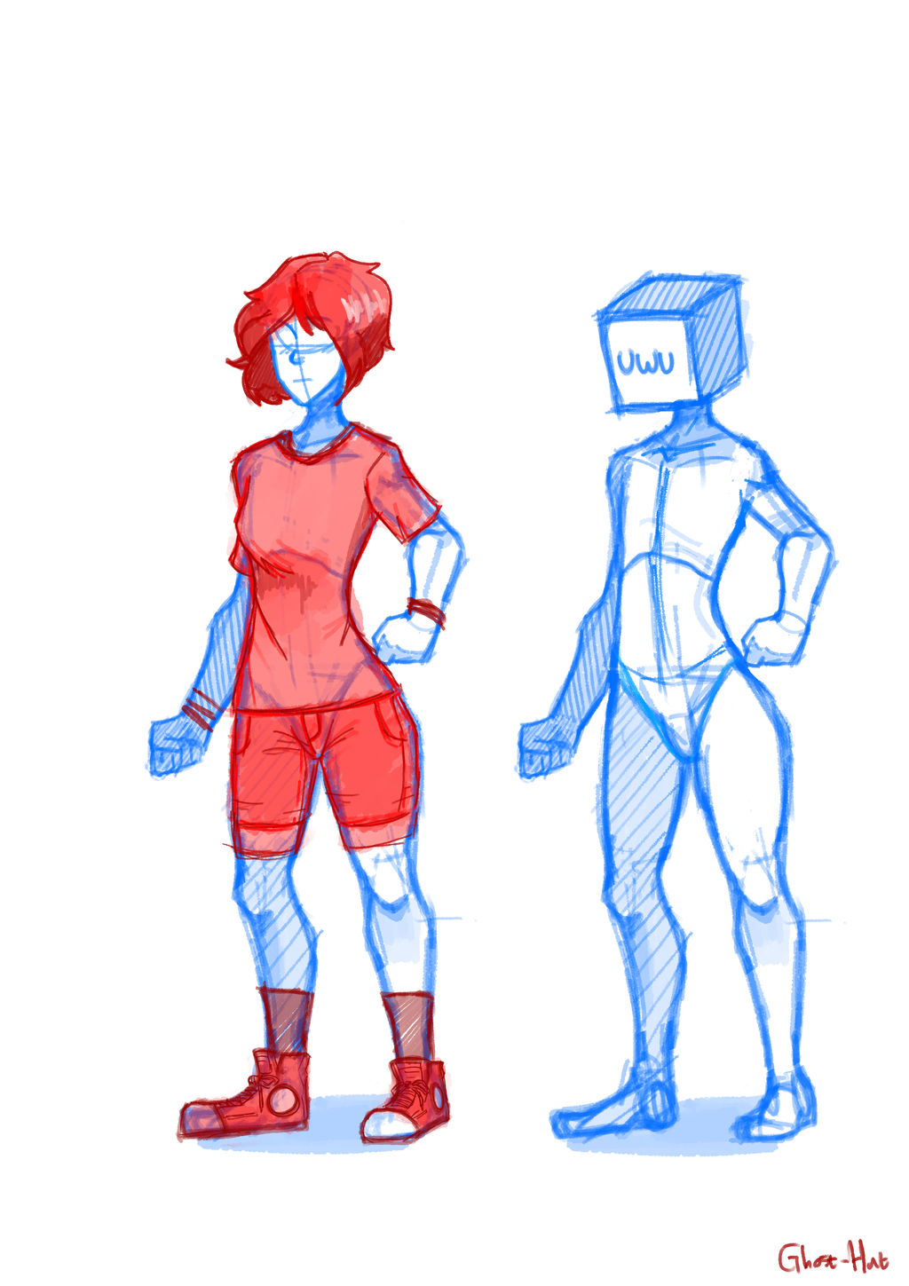 Body sketch by Ghost-hat on DeviantArt