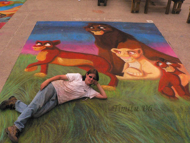 Street Painting The Lion King