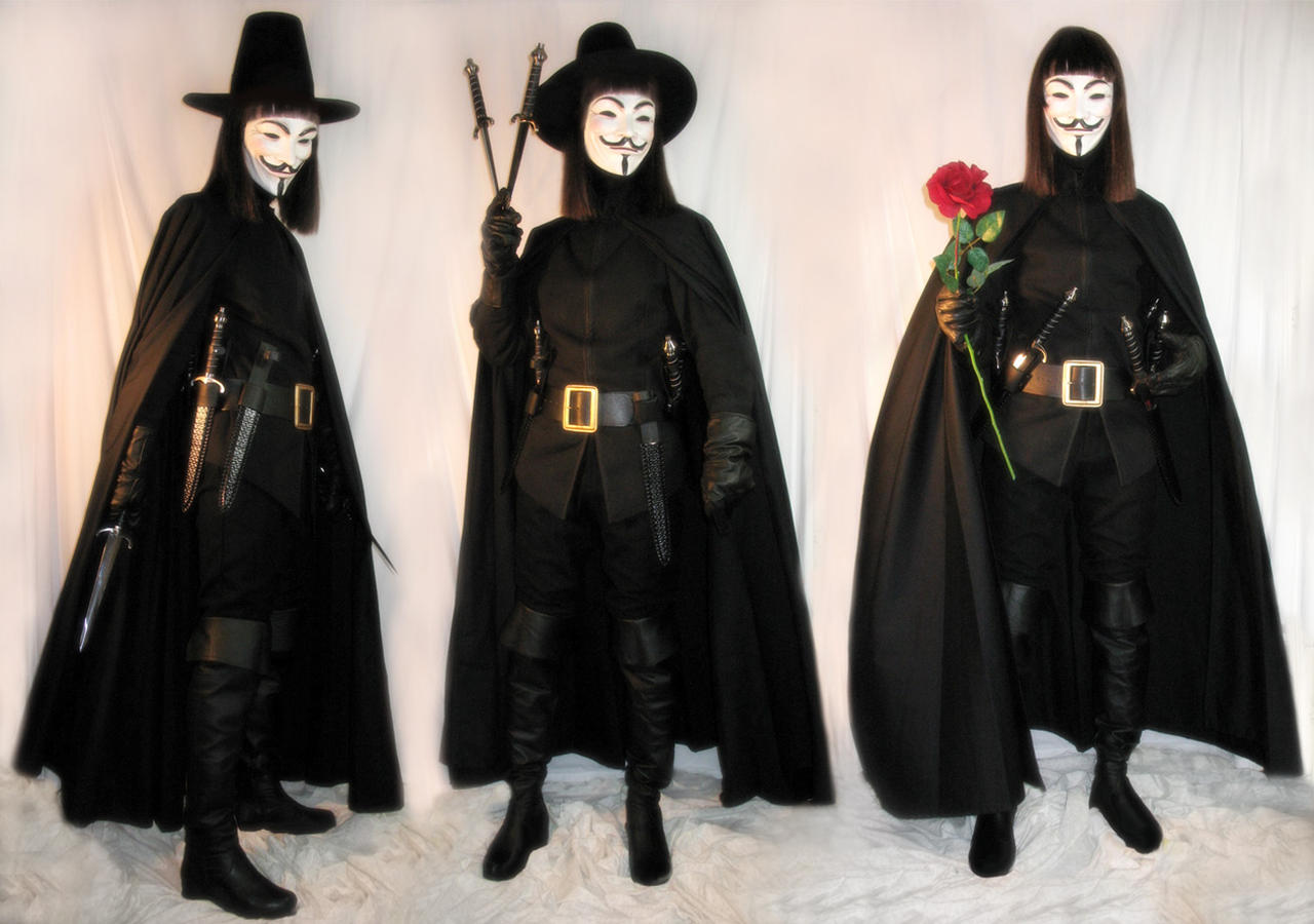 V for Vendetta, full costume by williamshade on DeviantArt