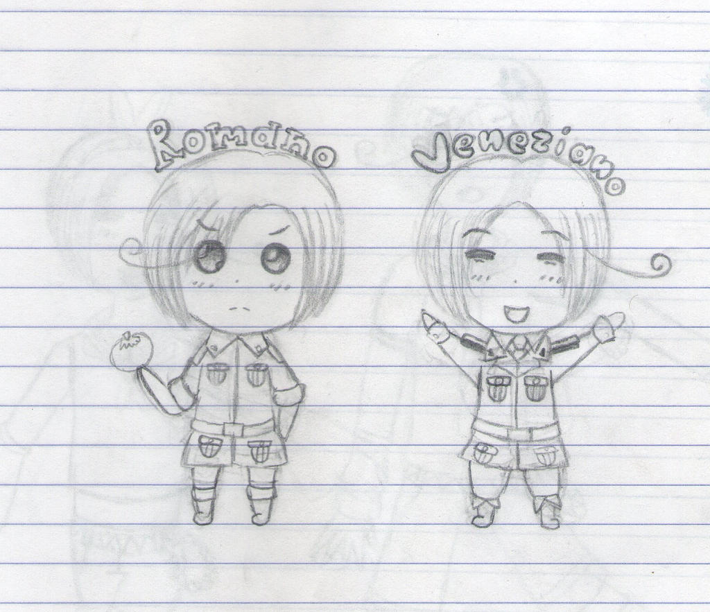 Chibi Italy Brothers