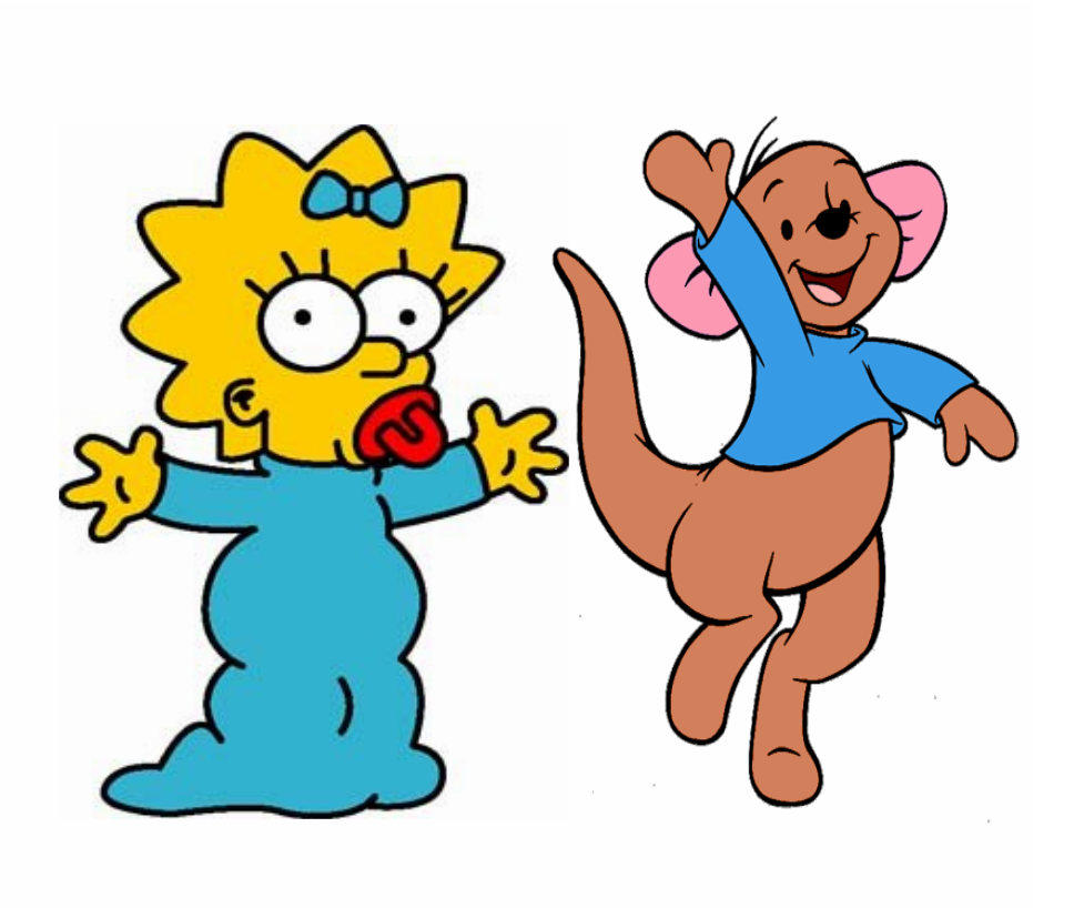 Maggie Simpson and Roo by Kidsongs07 on DeviantArt