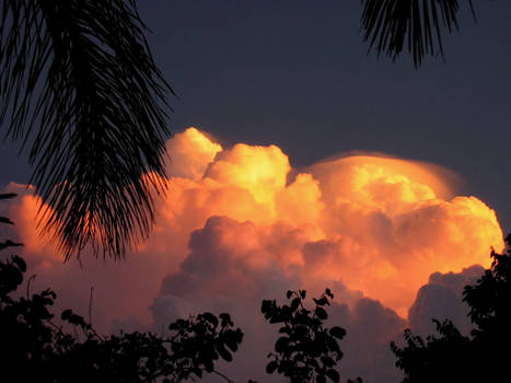 Heavenly Cloudy Sunset