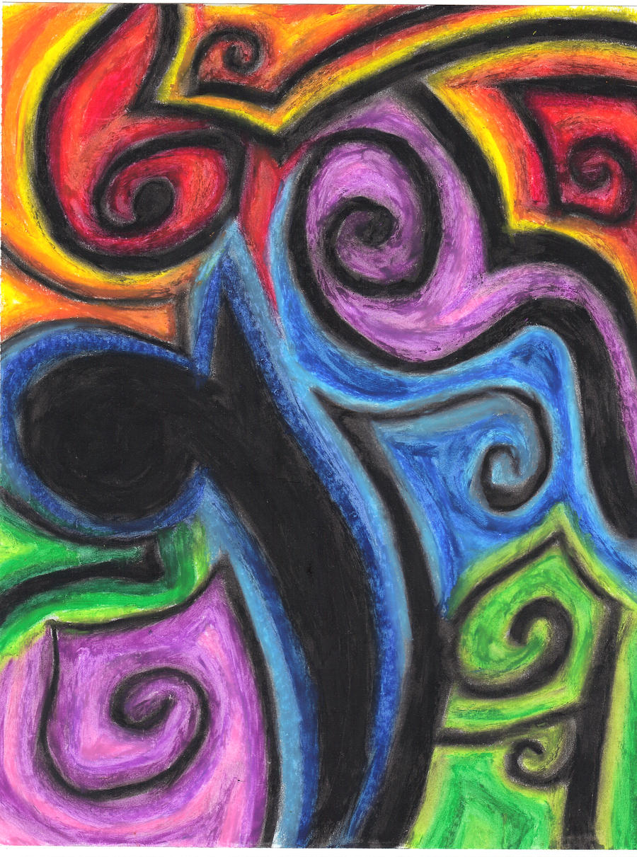 Swirling Color Chaos