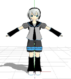 Gray Aoi MMD Model