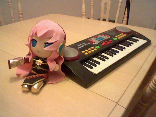 Luka plush with piano