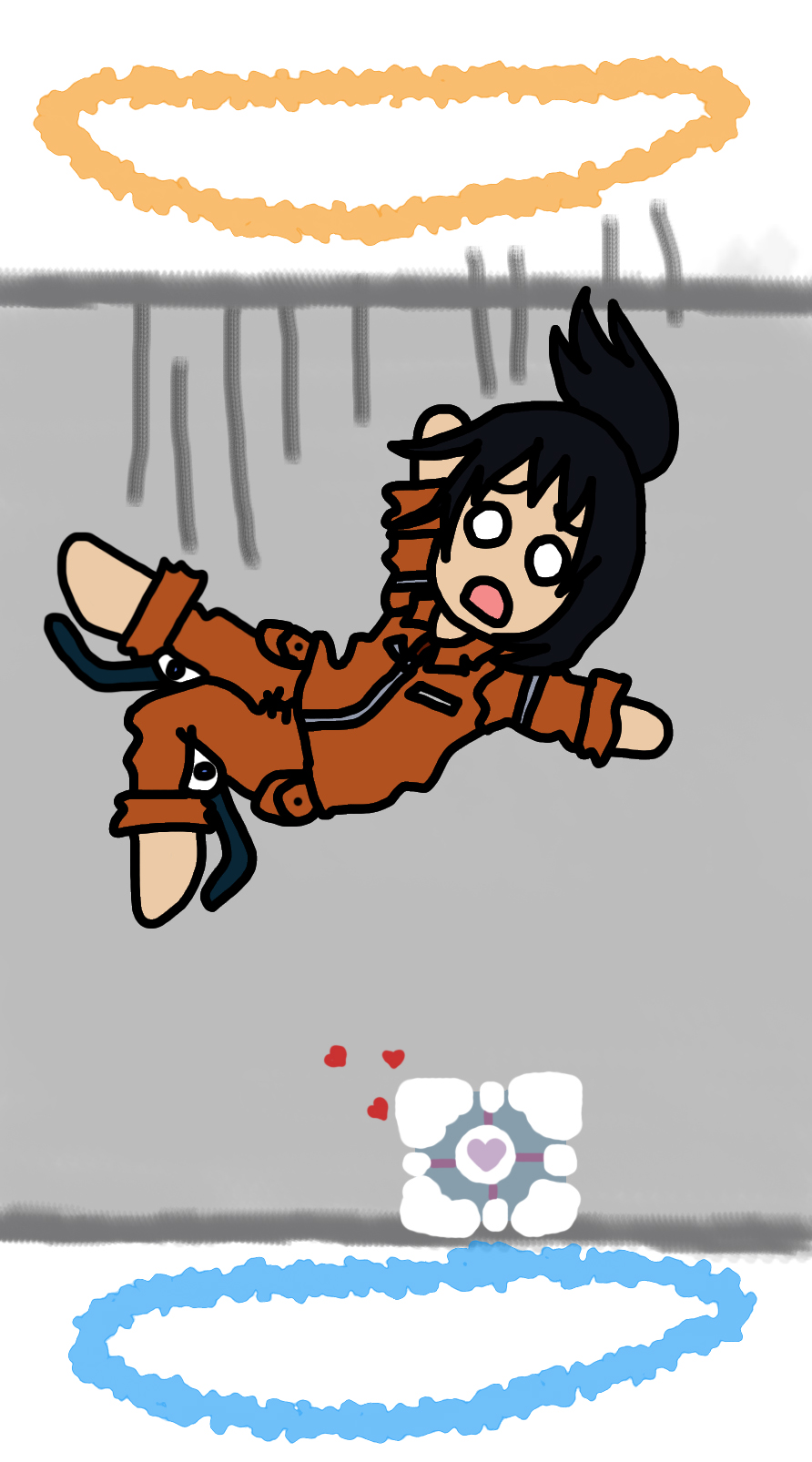 OMFG Falling Chell :O