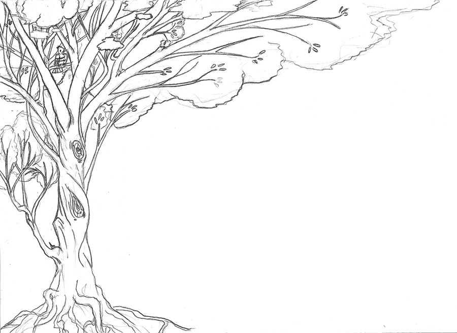 Tree Lineart For Background By Tzigany On DeviantArt tree-lineart-for-background-by-tzigany-on-deviantart