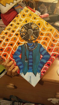 Fan Man Painting