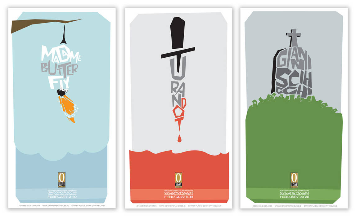 Giacomi Puccini Opera Posters by boyBLUNDER