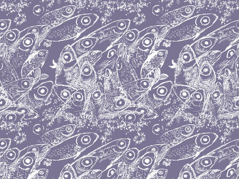 Fish print pattern design