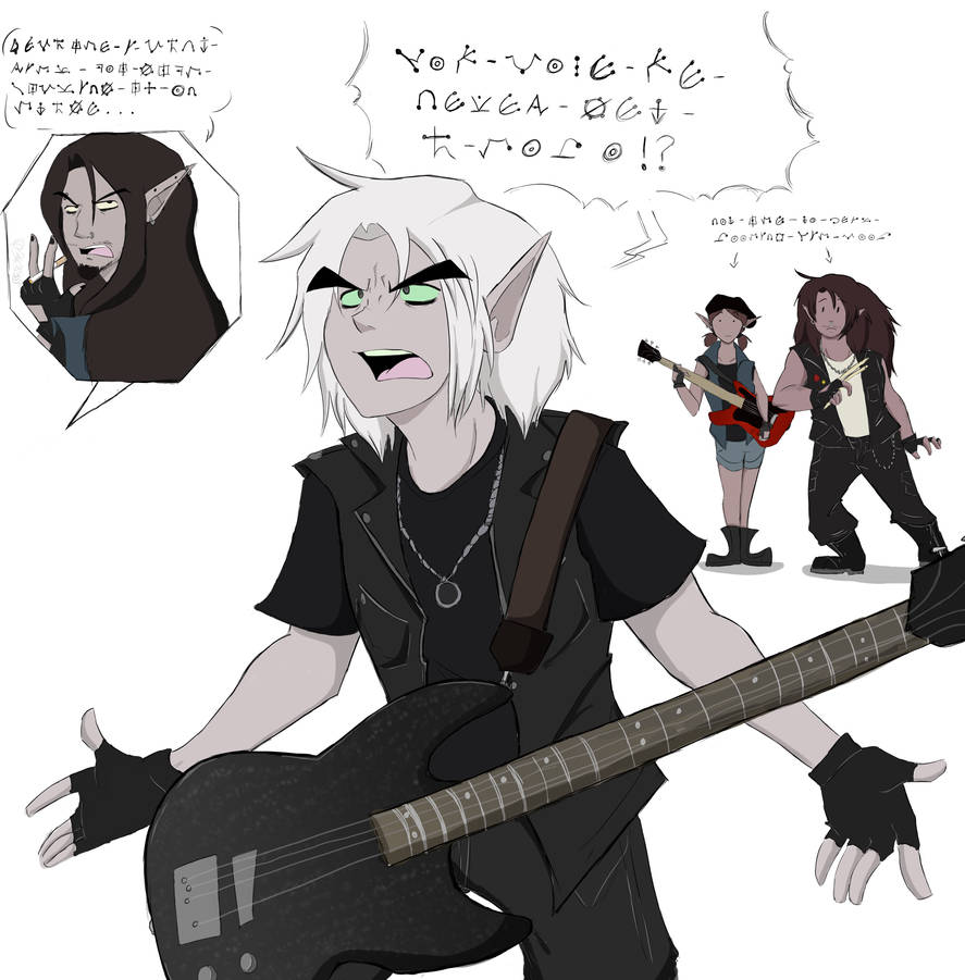 Hyperactive Elf Edgy mutated elf speaking his peace by DrawMeAPonyNamedBob on DeviantArt