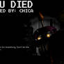 Game Over Screens - FNaF 4 - Nightmare Chica