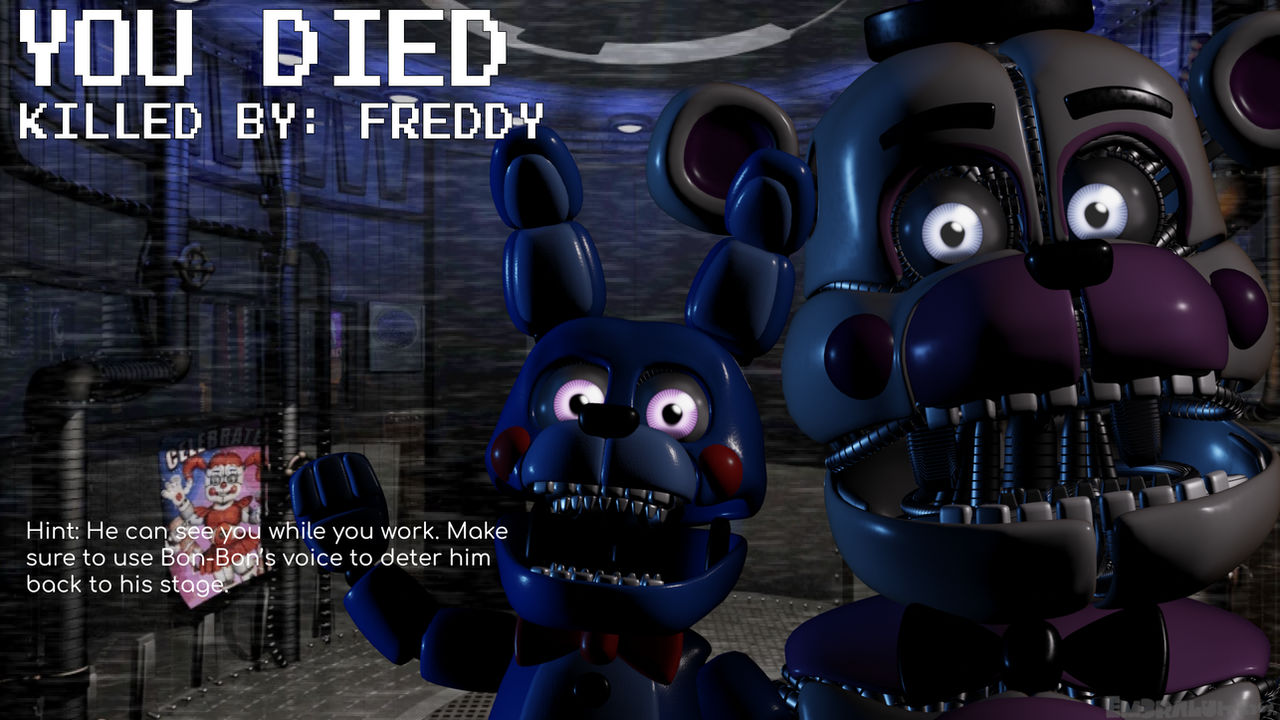 Game Over Screens - FNaF SL - Funtime Freddy by Em3raldRenders367 on ...
