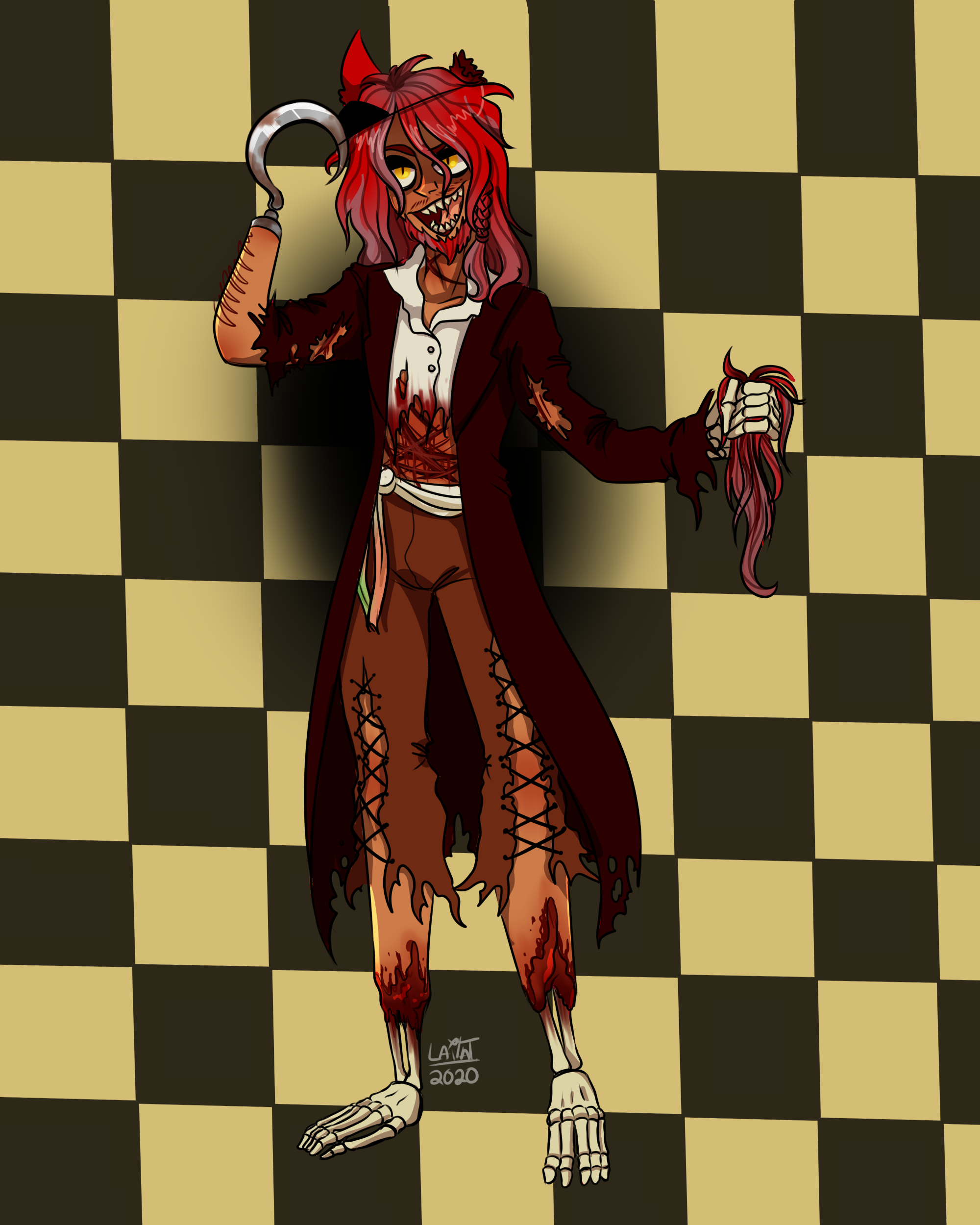FNaF 2 Human Withered Foxy by HideInBedroom on DeviantArt